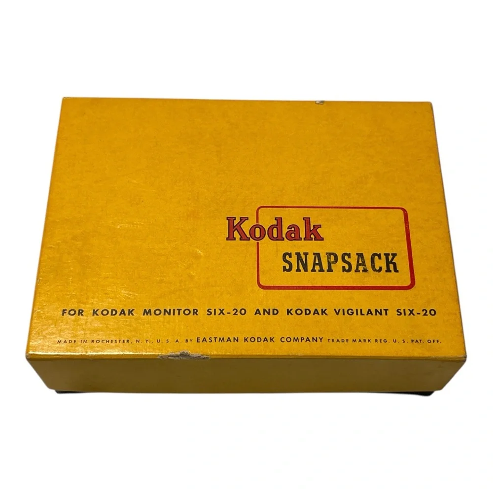 Kodak Brown Leather Snapsack with Strap